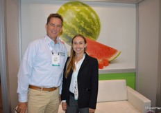 Tom Richardson, SVP of Global Development for Giumarra, together with Megan Schulz, Director of Communications.